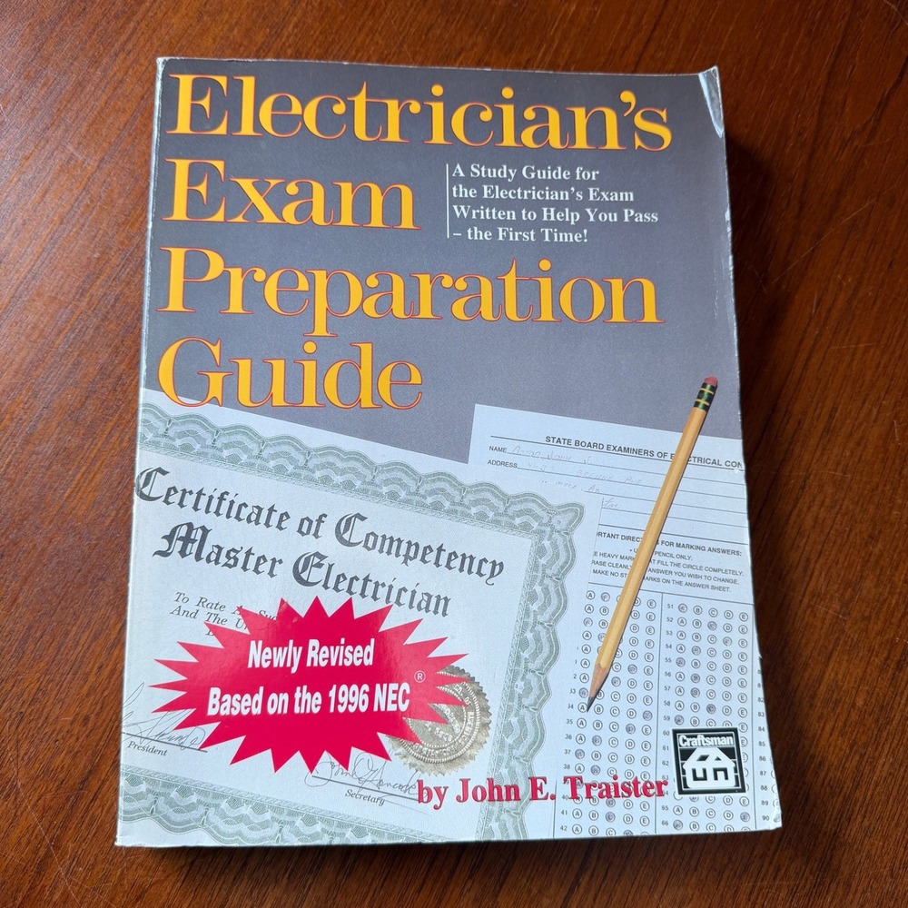 Craftsman Electricians Exam Preparation Guide 1996 NEC John Traister 3rd Edition